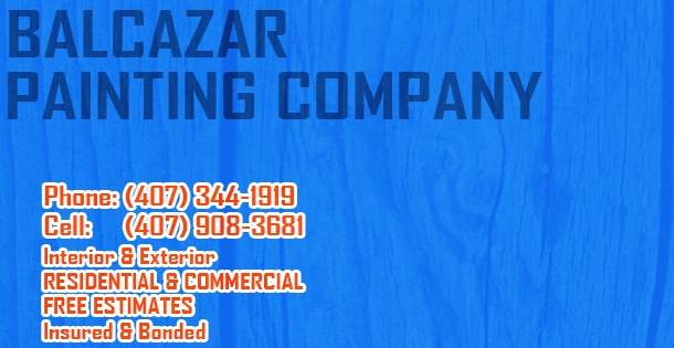 Balcazar Painting Company | 243 Mante Dr, Kissimmee, FL 34743, USA | Phone: (407) 344-1919