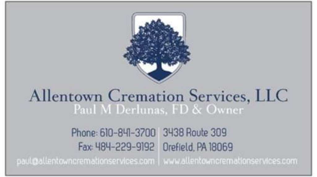 Allentown Cremation Services, LLC | 3438 PA-309, Orefield, PA 18069 | Phone: (610) 841-3700