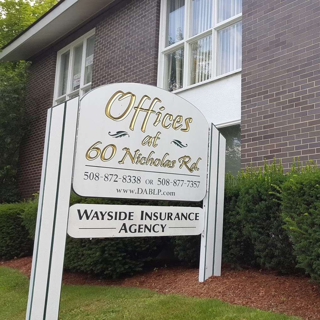 Wayside Insurance Agency, Inc | 60 Nicholas Rd # 5, Framingham, MA 01701, USA | Phone: (508) 877-5010
