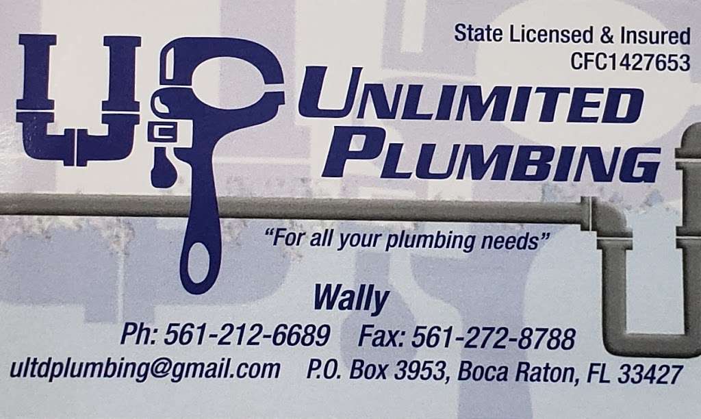 Unlimited Plumbing | 21700 Hammock Point Dr, Boca Raton, FL 33433 | Phone: (561) 212-6689