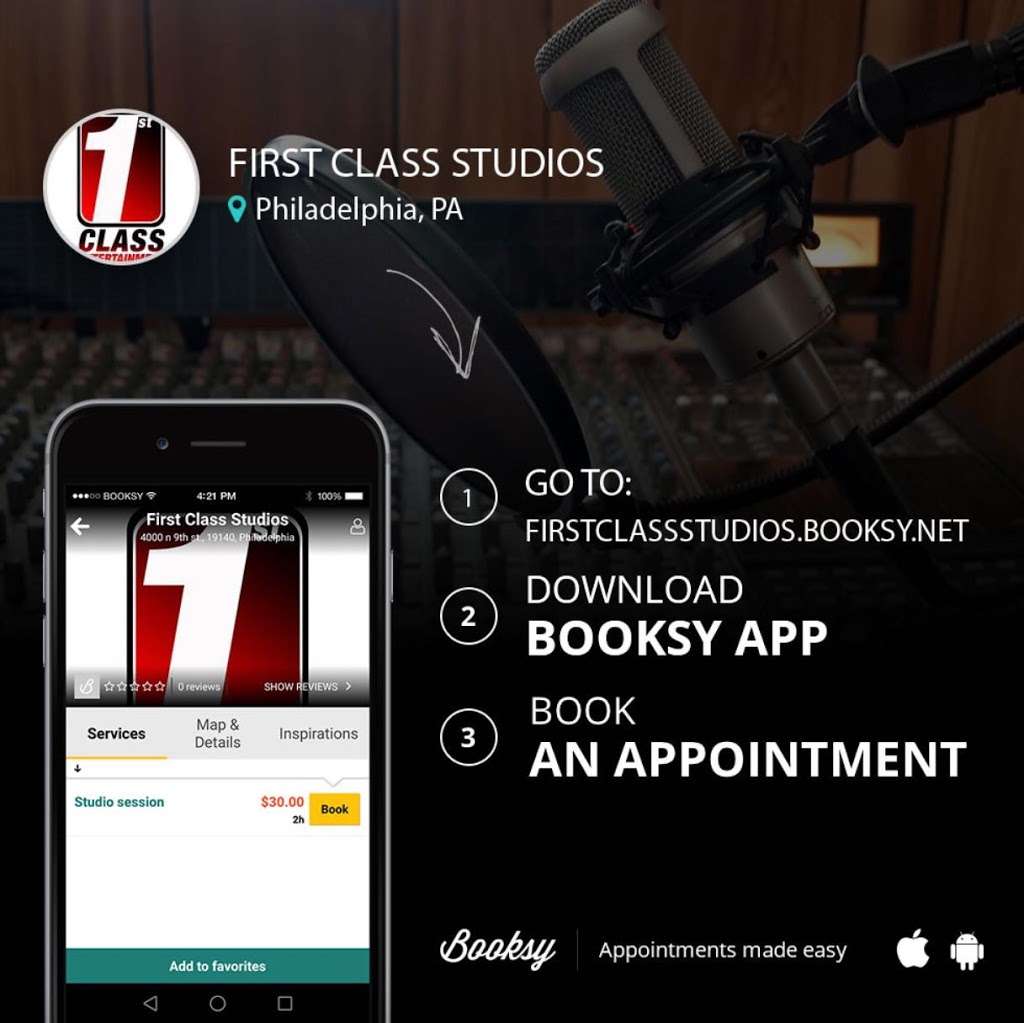 First Class Ent. Studio | 4000 N 9th St, Philadelphia, PA 19140, USA | Phone: (267) 745-0118