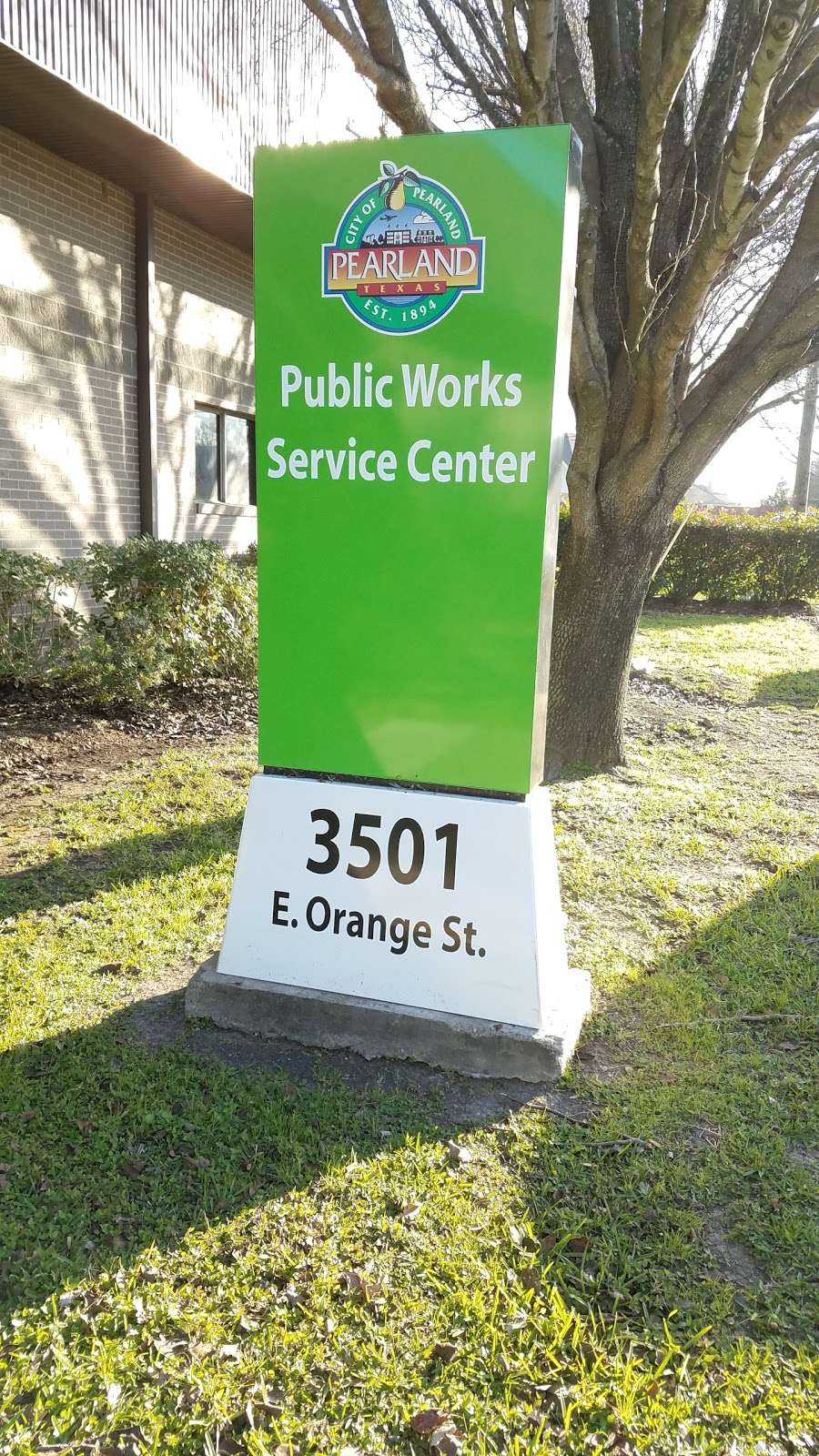 City of Pearland Public Works Department | 3501 E Orange St, Pearland, TX 77581 | Phone: (281) 652-1900