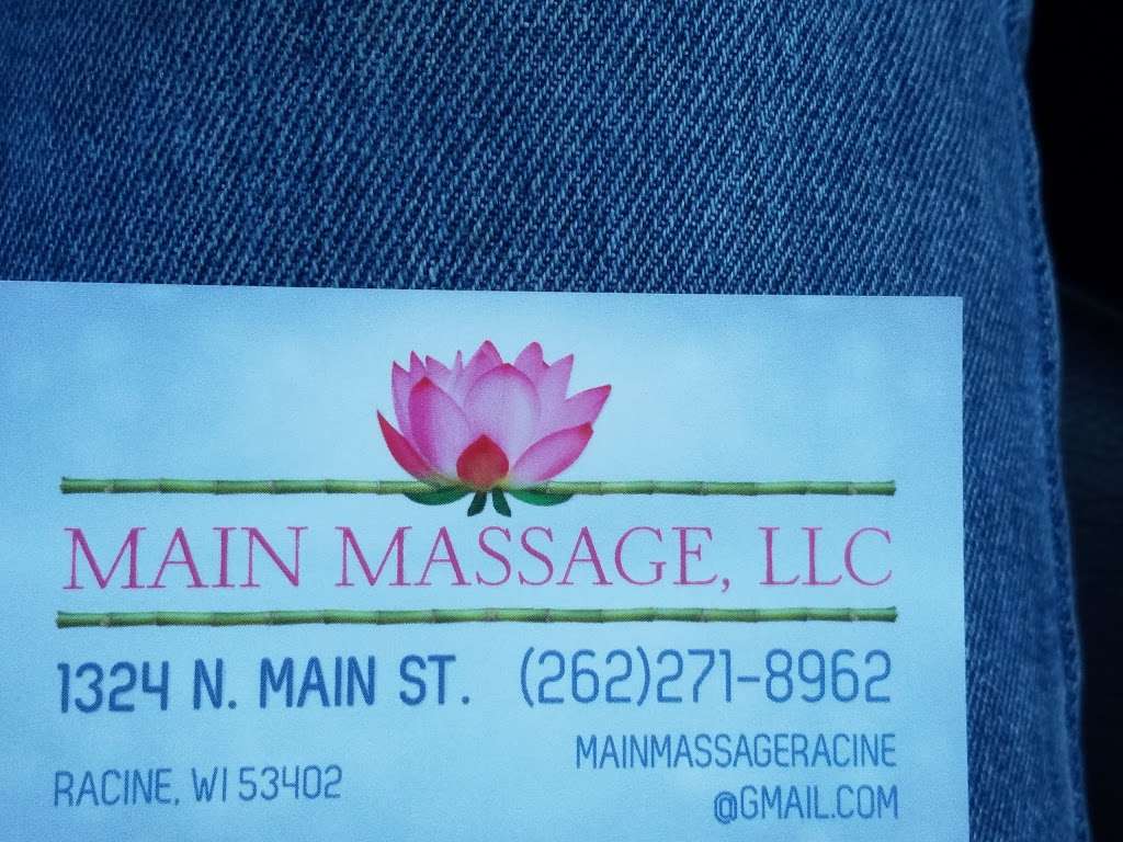 Main Massage | 1324 N Main St, Racine, WI 53402, USA | Phone: (262) 271-8962