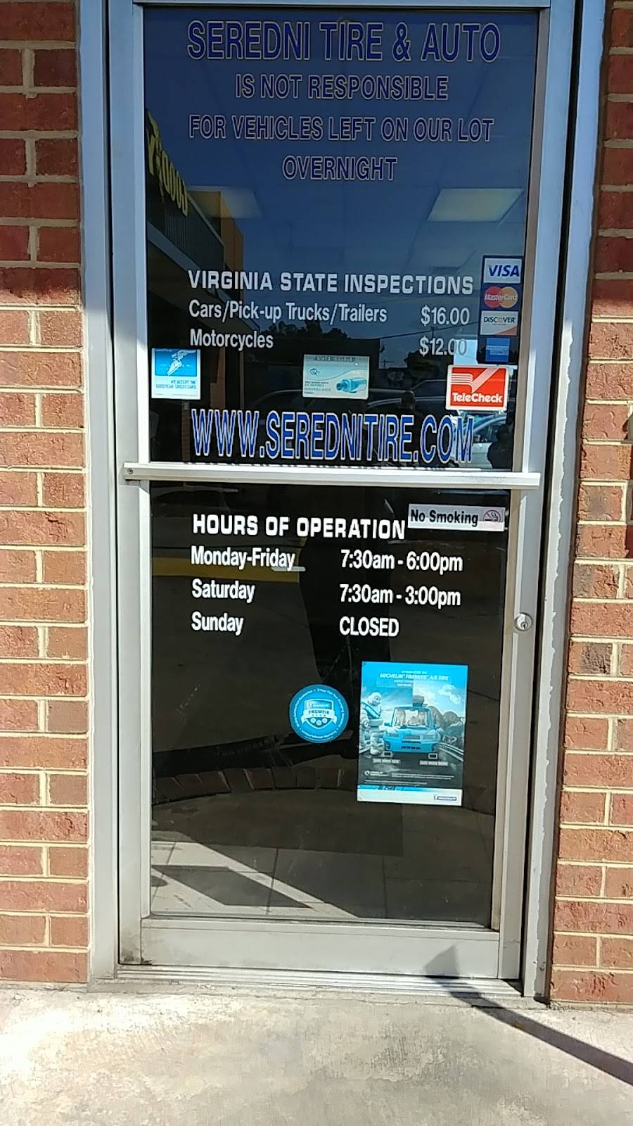 Seredni Tire & Auto Center | 5302 Lakeside Ave, Richmond, VA 23228, USA | Phone: (804) 266-4955