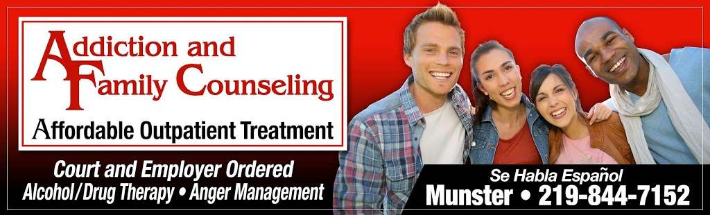 Addiction and Family Counseling Inc. | 7550 Hohman Avenue 1200B, Munster, IN 46321 | Phone: (219) 844-7152