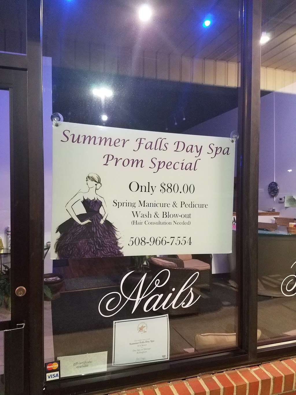 Summer Falls Day Spa | 799 S Main St Unit 8, Bellingham, MA 02019, USA | Phone: (508) 928-1469