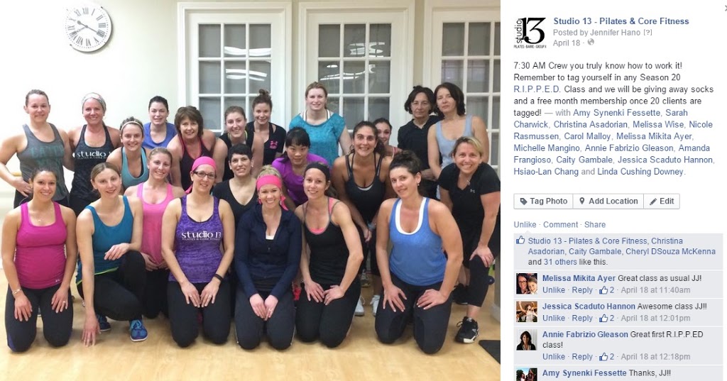 Studio 13 Pilates Barre | 15 Walnut Rd, South Hamilton, MA 01982, USA | Phone: (978) 922-3069