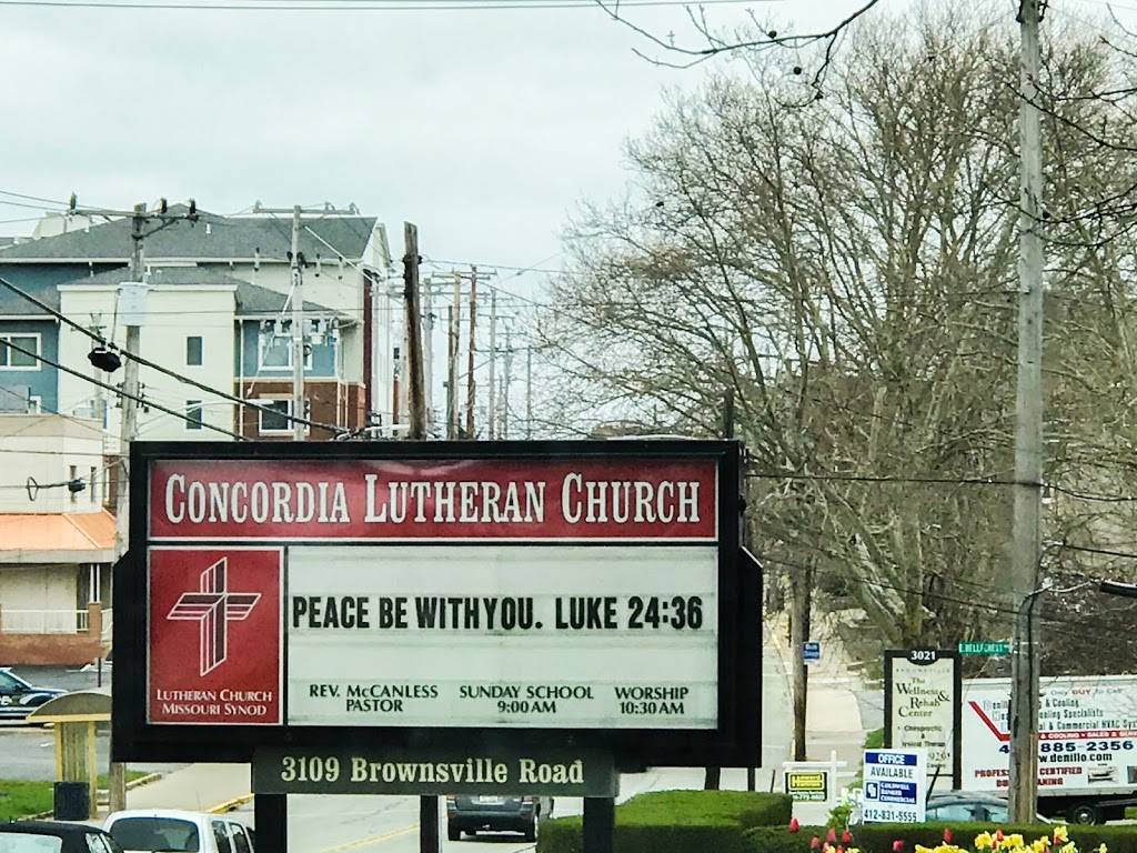 Concordia Lutheran Church | 3109 Brownsville Rd, Pittsburgh, PA 15227, USA | Phone: (412) 881-3005