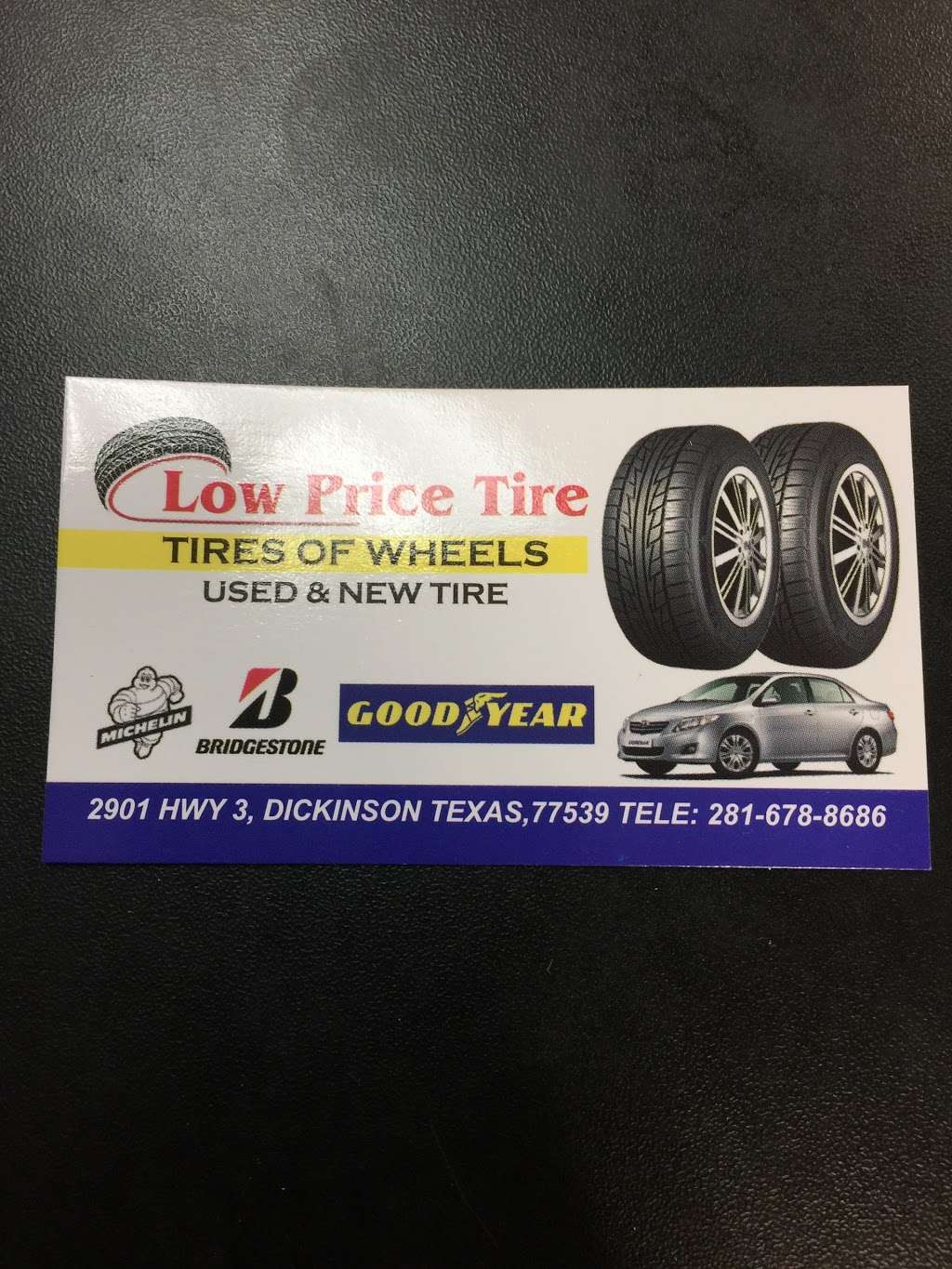 Low Price Tires | 2901 TX-3, Dickinson, TX 77539, USA | Phone: (281) 678-8686