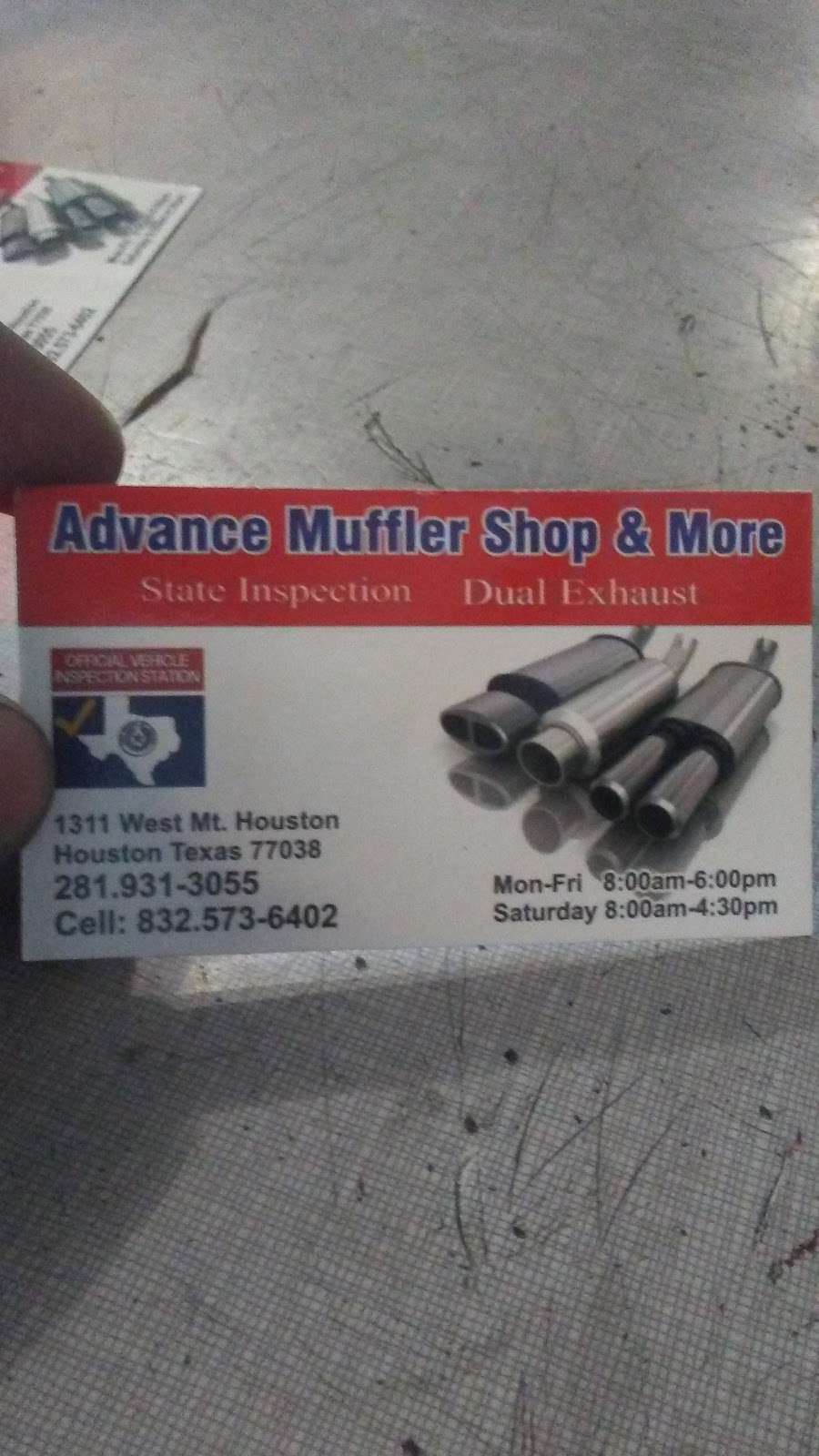 Advance Muffler and More | 1311 W Mt Houston Rd, Houston, TX 77038, USA | Phone: (281) 931-3055