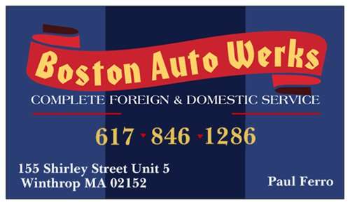 Boston Auto Werks | 155 Shirley St Unit 5, Winthrop, MA 02152, USA | Phone: (617) 846-1286