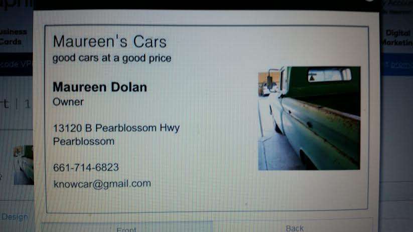 Maureens Cars | 13120 Pearblossom Hwy, Pearblossom, CA 93553, USA | Phone: (661) 714-6823