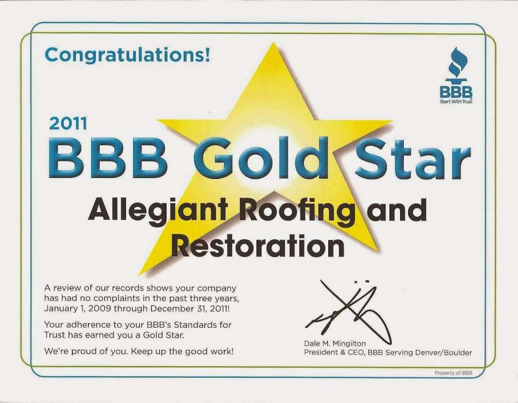 Allegiant Roofing & Restoration | 6148 Vivian Ct, Arvada, CO 80004 | Phone: (303) 732-6625