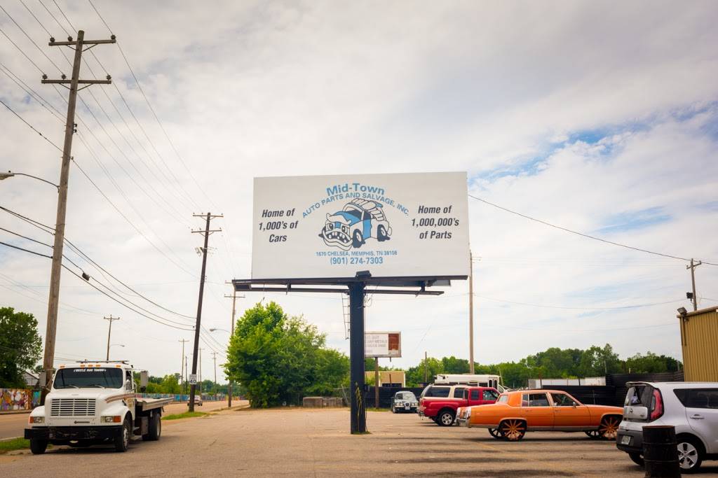 Mid-Town Auto Parts & Salvage | 1670 Chelsea Ave #1168, Memphis, TN 38108, USA | Phone: (901) 274-7303