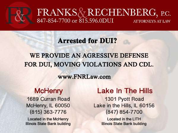 Franks & Rechenberg, P.C. | 1689 Curran Rd #200, McHenry, IL 60050 | Phone: (815) 363-7776