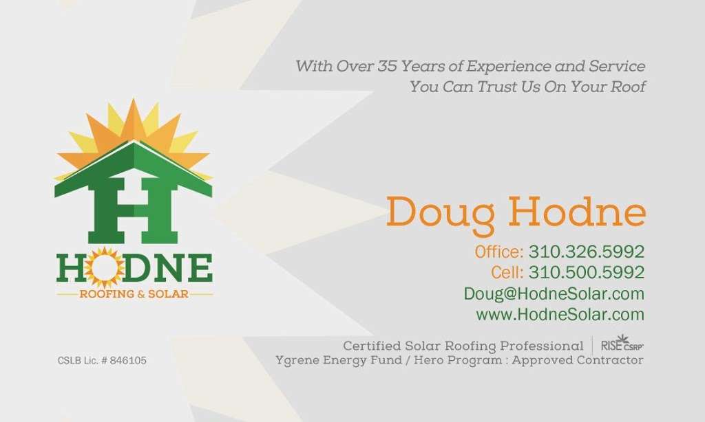 Hodne Roofing & Solar | 18261 Fieldbury Ln, Huntington Beach, CA 92648 | Phone: (310) 500-5992