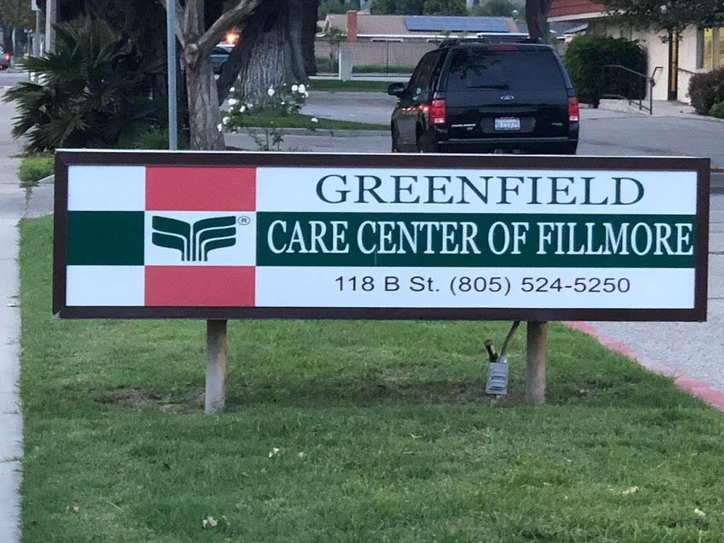 Greenfield Care Center of Fillmore | 118 B St, Fillmore, CA 93015, USA | Phone: (805) 524-5250