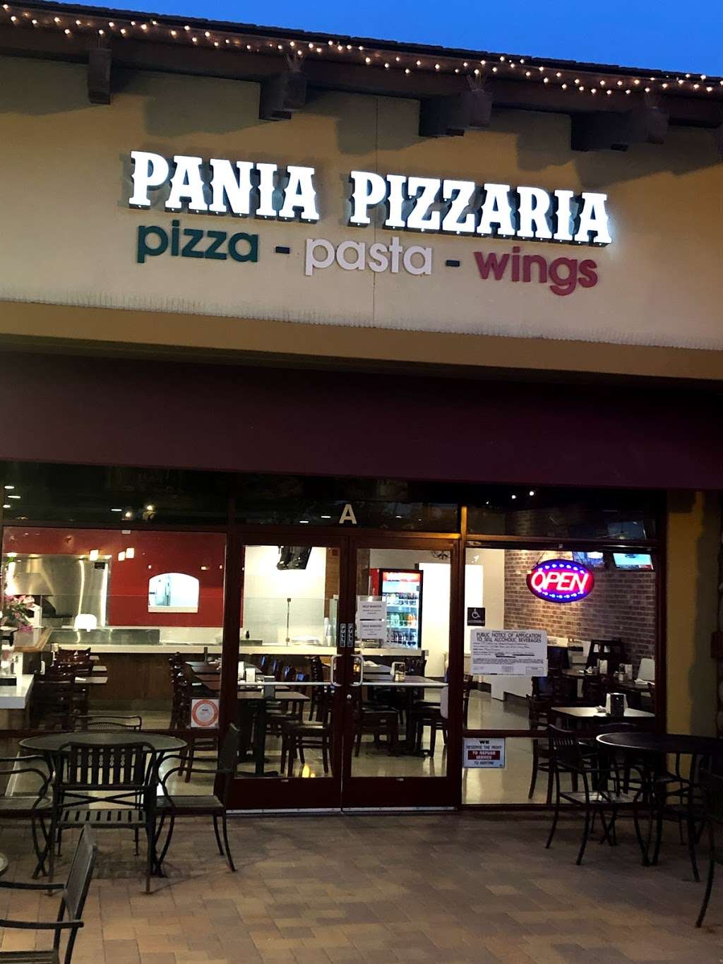 Pania Pizzaria | 23624 El Toro Rd suite A, Lake Forest, CA 92630, USA | Phone: (949) 461-0142
