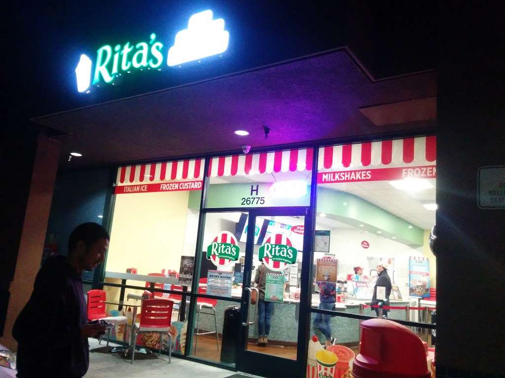 Ritas Italian Ice & Frozen Custard | 26775 Hayward Blvd, Hayward, CA 94542, USA | Phone: (510) 342-5139