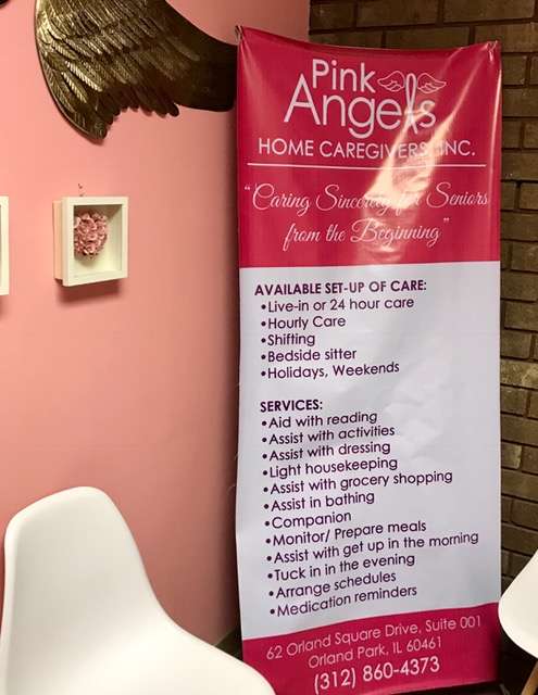 Pink Angels Home Caregivers | 62 Orland Square Dr, Orland Park, IL 60462, United States | Phone: (312) 860-4373