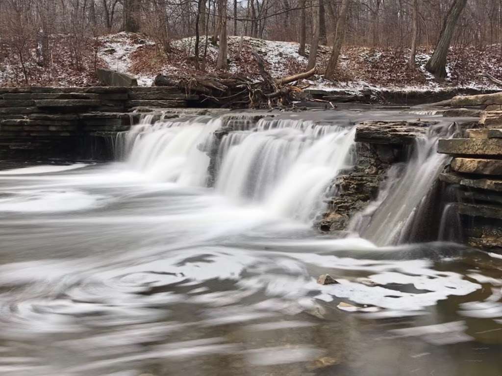 waterfall glen forest preserve in darien illinois