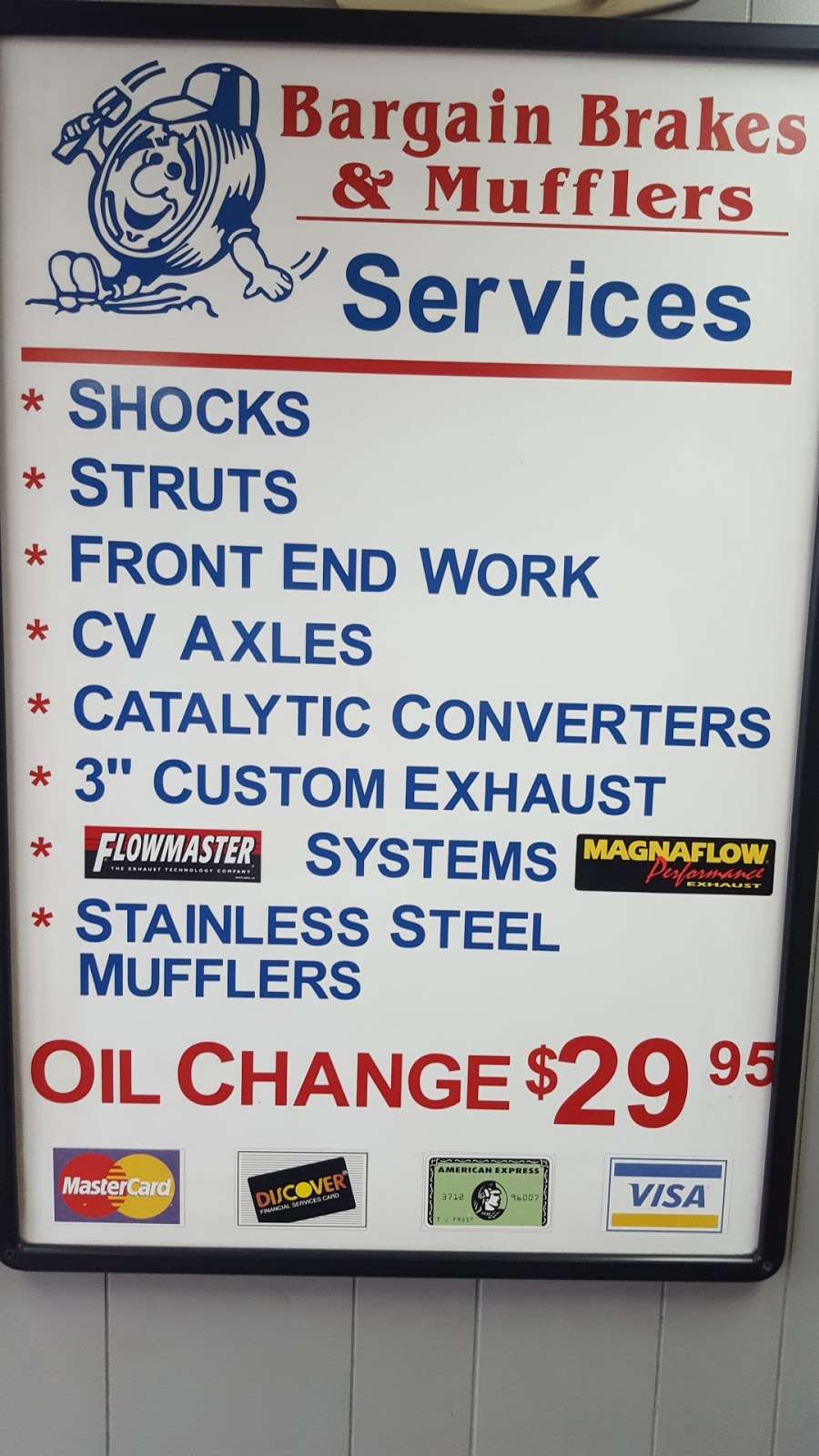 Bargain Brakes & Mufflers | 960 W Park Ave, Vineland, NJ 08360, USA | Phone: (856) 696-8181