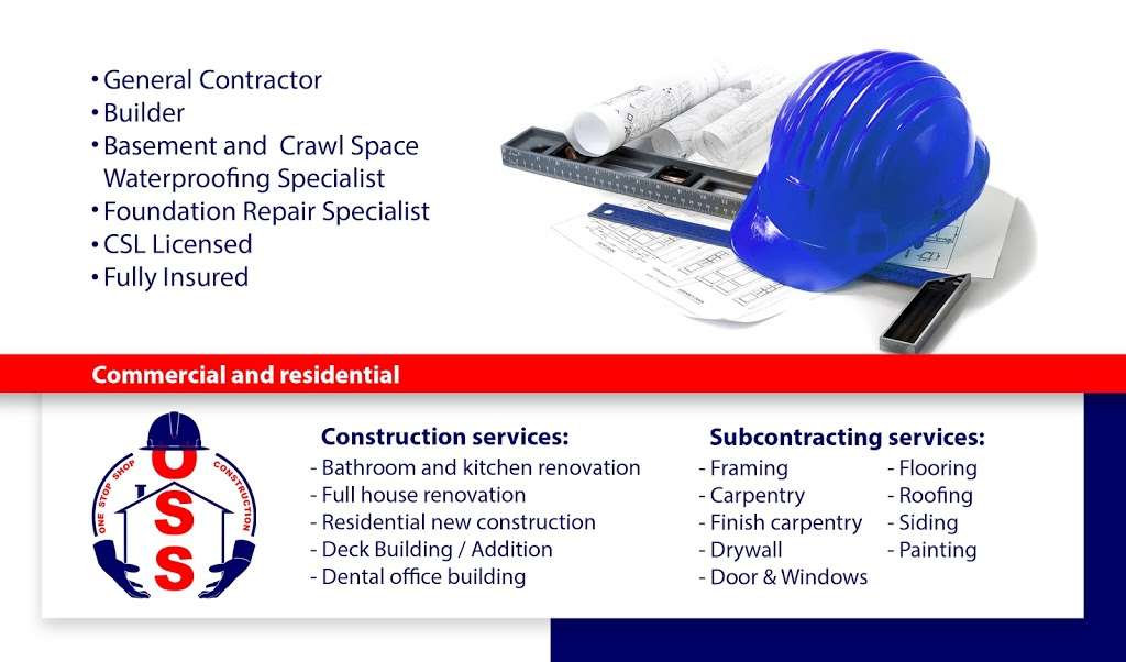 OSS CONSTRUCTION LLC | 362 Montello St, Brockton, MA 02301, USA | Phone: (774) 517-5521