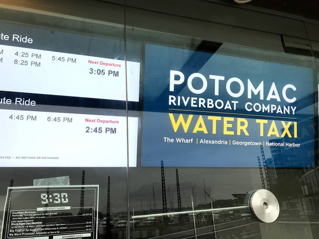 Potomac Water Taxi – The Wharf | 950 Wharf St SW, Washington, DC 20024, USA | Phone: (703) 684-0580