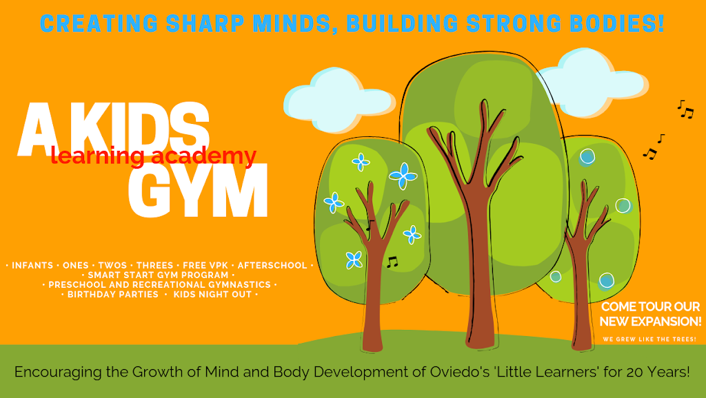 A Kids Gym Learning Academy | 1495 Evans St, Oviedo, FL 32765 | Phone: (407) 365-6800