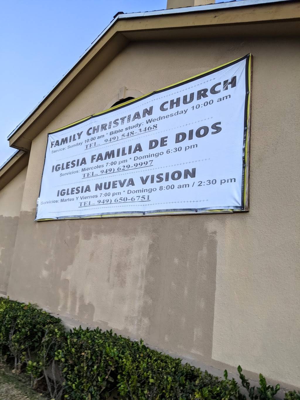 Iglesia Familia de Dios | 792 Victoria St, Costa Mesa, CA 92627, USA | Phone: (949) 629-9997