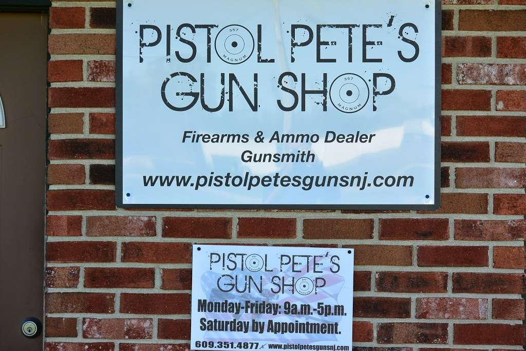 Pistol Petes Gun Shop | 4 Park Dr, Shamong, NJ 08088, USA | Phone: (609) 534-2190