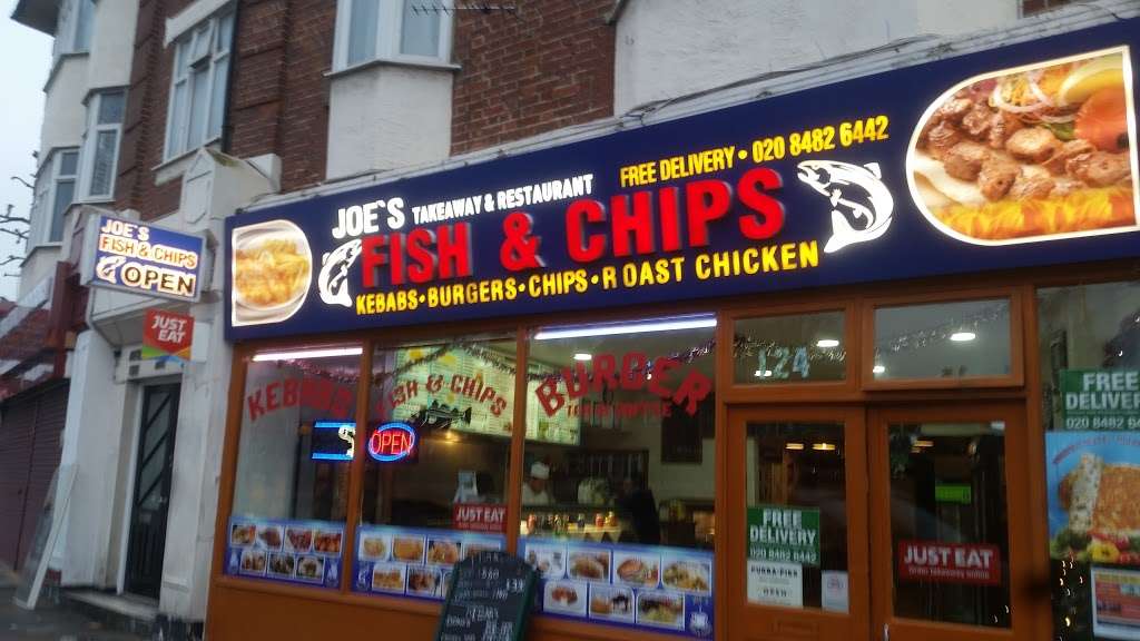 Joes Fish and Chips, Kebabs | 124 Alexandra Park Rd, London N10 2AH, UK | Phone: 020 8482 6442