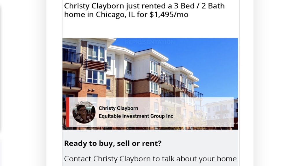 Equitable Investment Group, Inc-Agent Christy Clayborn | 1507 E 53rd St #472, Chicago, IL 60615, USA | Phone: (708) 793-7156