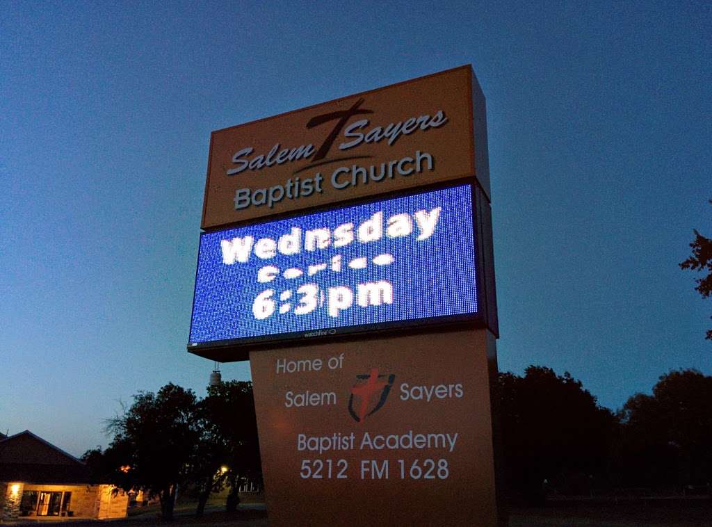 Salem Sayers Baptist Church | 5212 FM1628, Adkins, TX 78101, USA | Phone: (210) 649-2153