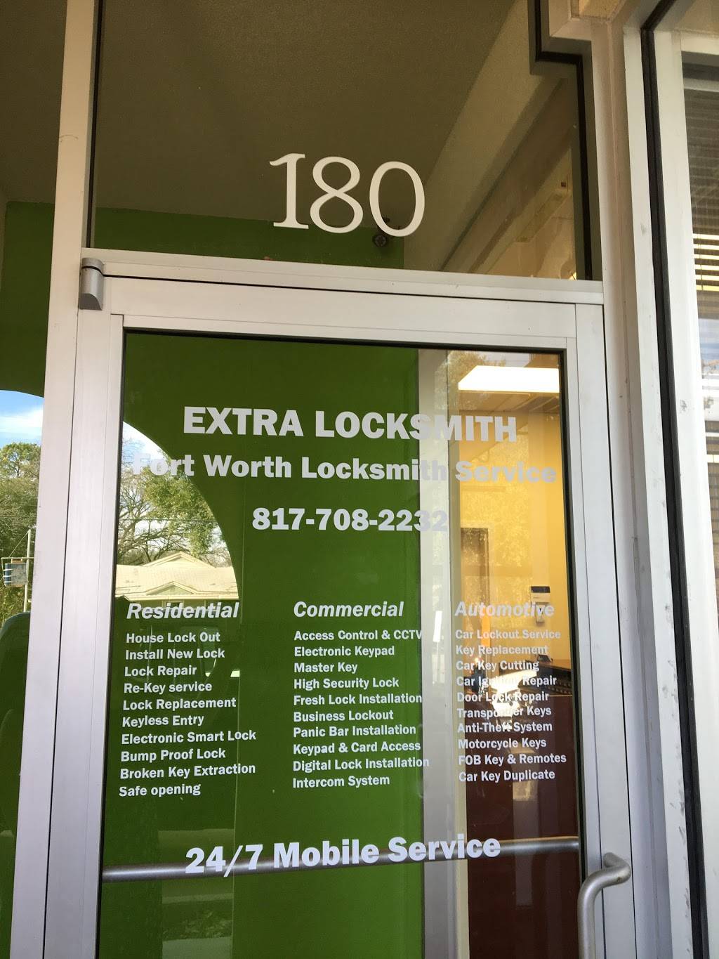 Extra Locksmith | 911 N Sylvania Ave Suite 180, Fort Worth, TX 76111 | Phone: (817) 708-2232