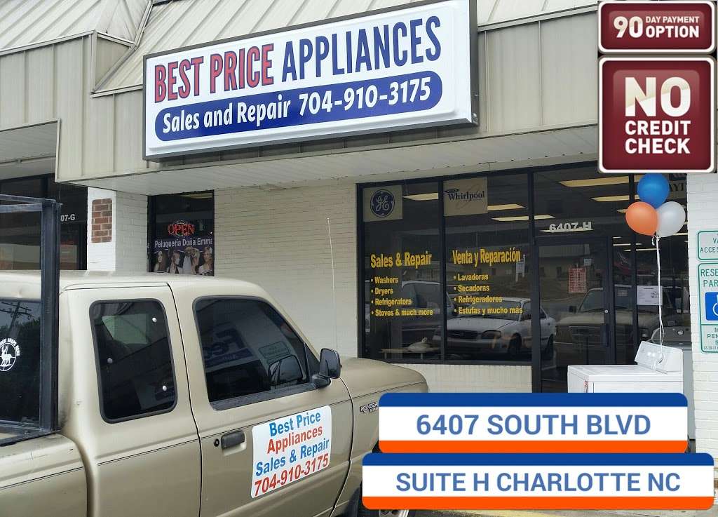 Best Price Appliances | 6407 South Blvd suite h, Charlotte, NC 28217 | Phone: (704) 910-3175