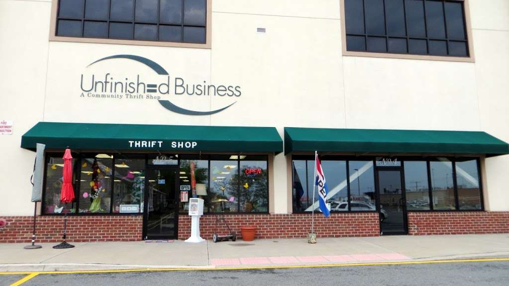 Unfinished Business: A Community Thrift Shop | 18389 Olde Coach Dr, Rehoboth Beach, DE 19971, USA | Phone: (302) 645-8700