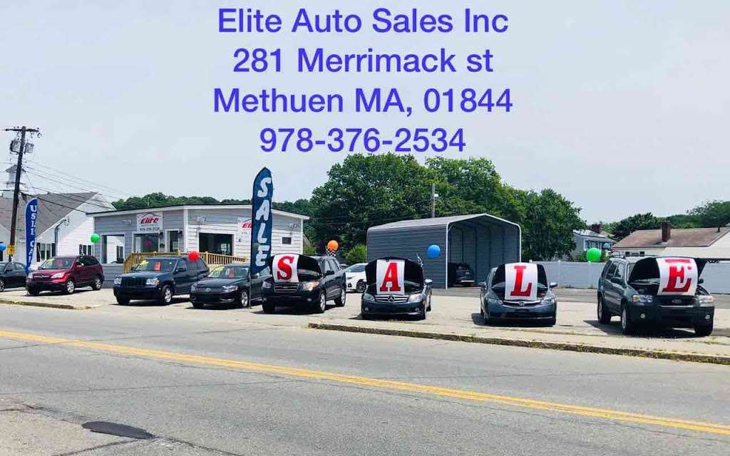 Elite Auto Sales Inc | 281 Merrimack St, Methuen, MA 01844, USA | Phone: (978) 376-2534