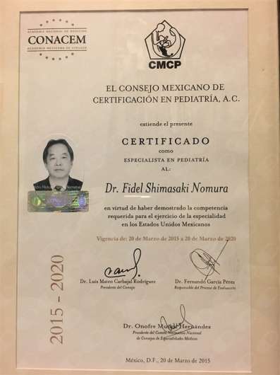 DR. FIDEL shimasaki NOMURA | B111, Blvd. Alberto Limón Padilla 17515, Vista Alamar, 22510 Tijuana, B.C., Mexico | Phone: 664 623 5445