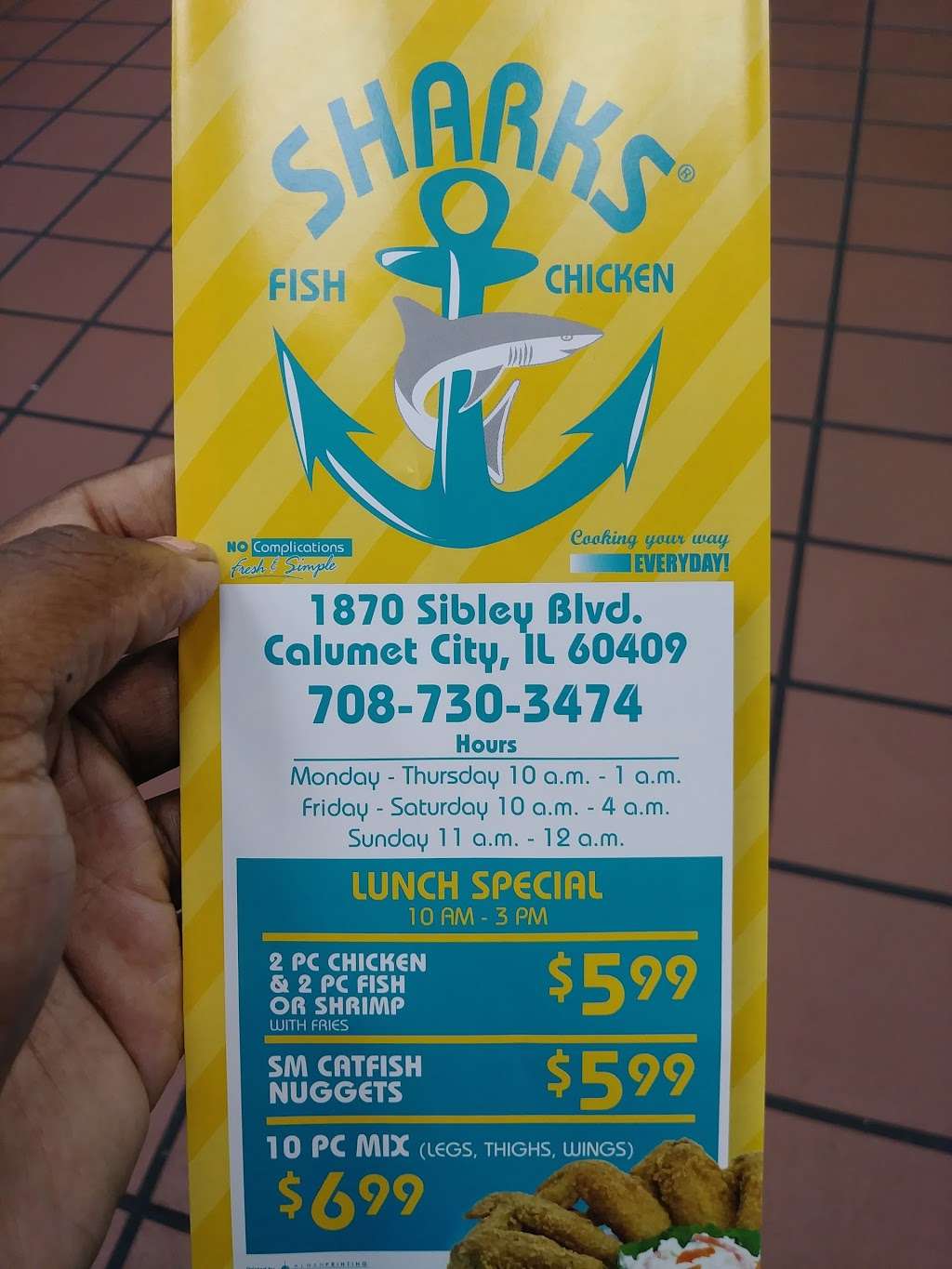 Sharks Fish & Chicken | 1870 Sibley Blvd, Calumet City, IL 60409, USA | Phone: (708) 730-3474