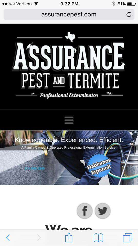 Assurance Pest & Termite | Carrollton, TX 75011, USA | Phone: (214) 998-3989