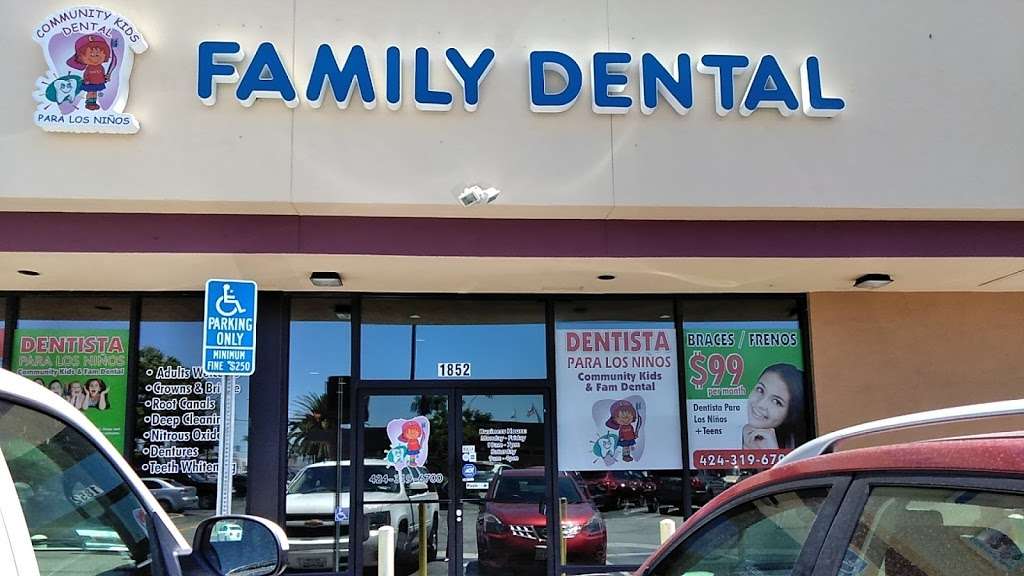 Community Kids & Family Dental | 1852 w Rosecrans Ave, Compton, CA 90221, USA | Phone: (424) 319-6700