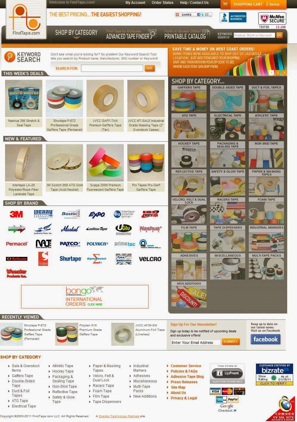 FindTape.com LLC | 23 Orchard Rd #150, Skillman, NJ 08558, USA | Phone: (908) 248-0427