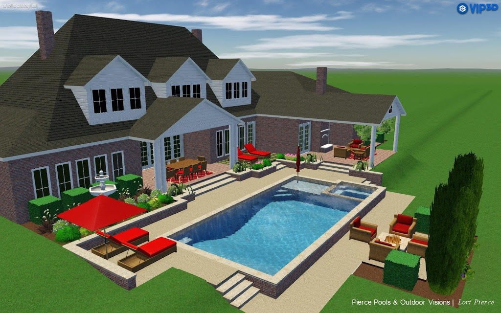 Pierce Pools & Outdoor Visions | 33300 Egypt Ln D100, Magnolia, TX 77354, USA | Phone: (832) 401-9952