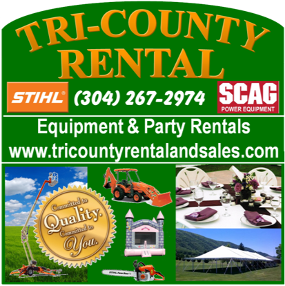 Tri-County Rental | 1730 Winchester Ave, Martinsburg, WV 25405, USA | Phone: (304) 267-2974