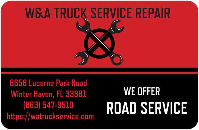 W&A TRUCK SERVICE REPAIR | 6658 Lucerne Park Rd, Winter Haven, FL 33881, USA | Phone: (863) 547-9510