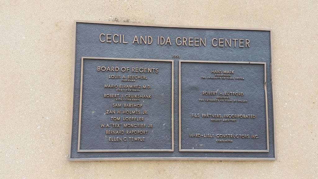 Cecil and Ida Green Center (GC) | 800 W Campbell Rd, Richardson, TX 75080, USA | Phone: (972) 883-4295