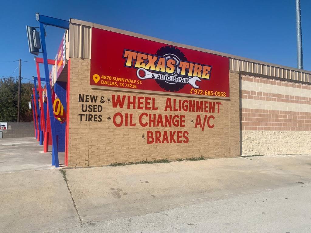 TEXAS TIRE & AUTO REPAIR | 4870 Sunnyvale St, Dallas, TX 75216, USA | Phone: (972) 685-0968