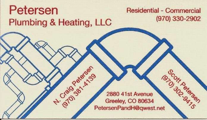 Petersen Plumbing and Heating | 6380 W 10th St #16, Greeley, CO 80634, USA | Phone: (970) 330-2902