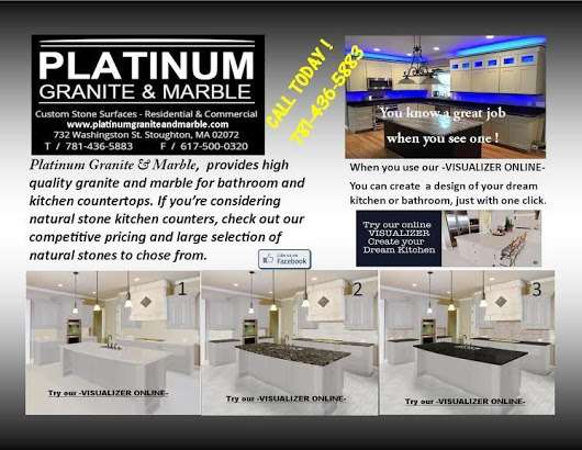 Platinum Granite & Marble | 1195 Bedford St UNIT#C, Abington, MA 02351 | Phone: (781) 436-5883